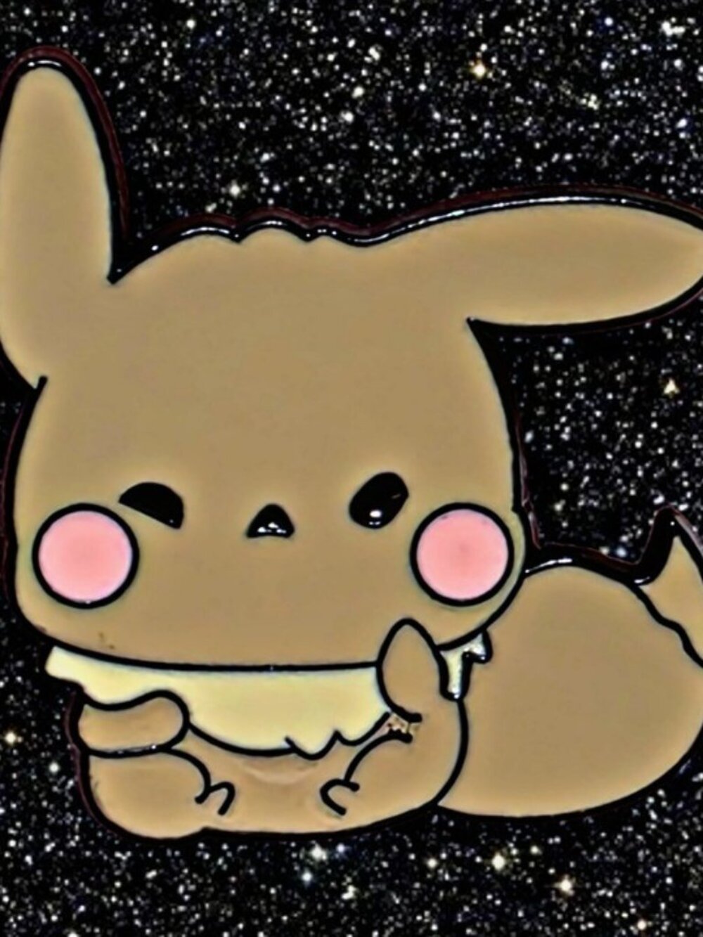 Pokemon Eevee Enamel Pin Cute Kawaii Brown Fox Collectible Badge